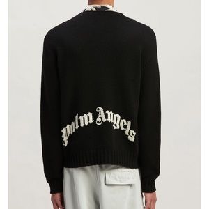 Like New Palm Angels Curved Logo Sweater Size Small